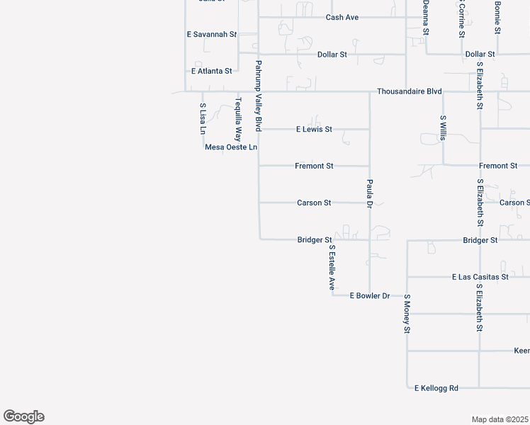 map of restaurants, bars, coffee shops, grocery stores, and more near 1021 Carson Street in Pahrump