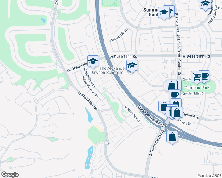 map of restaurants, bars, coffee shops, grocery stores, and more near 11039 Pegasus Drive in Las Vegas