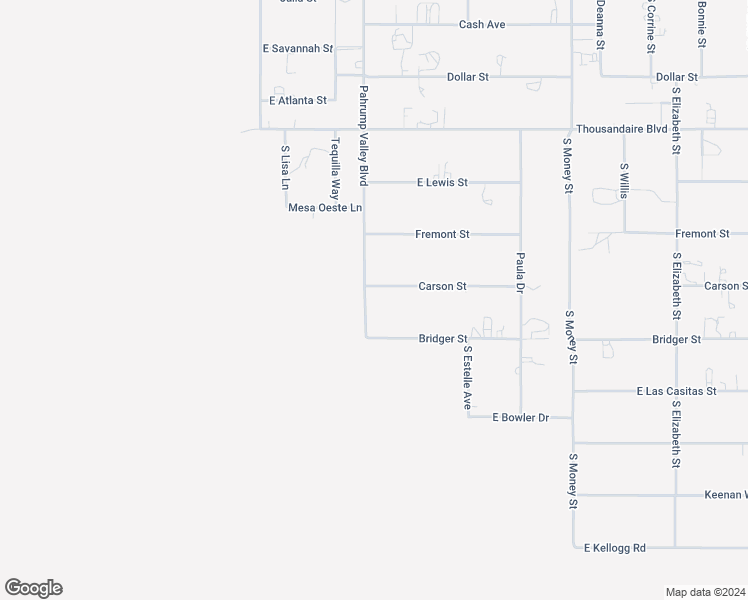 map of restaurants, bars, coffee shops, grocery stores, and more near 1021 Carson Street in Pahrump