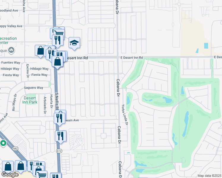 map of restaurants, bars, coffee shops, grocery stores, and more near 3478 Katmai Drive in Las Vegas