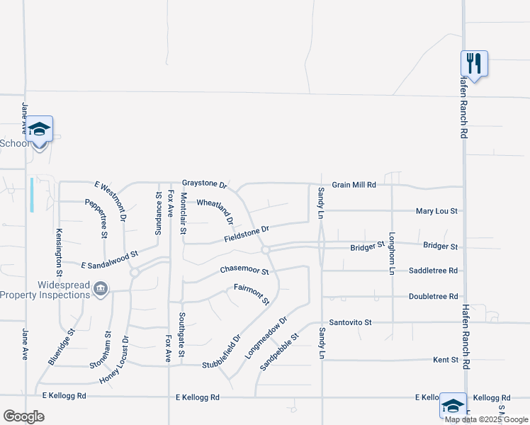 map of restaurants, bars, coffee shops, grocery stores, and more near 5331 Deerfield Court in Pahrump