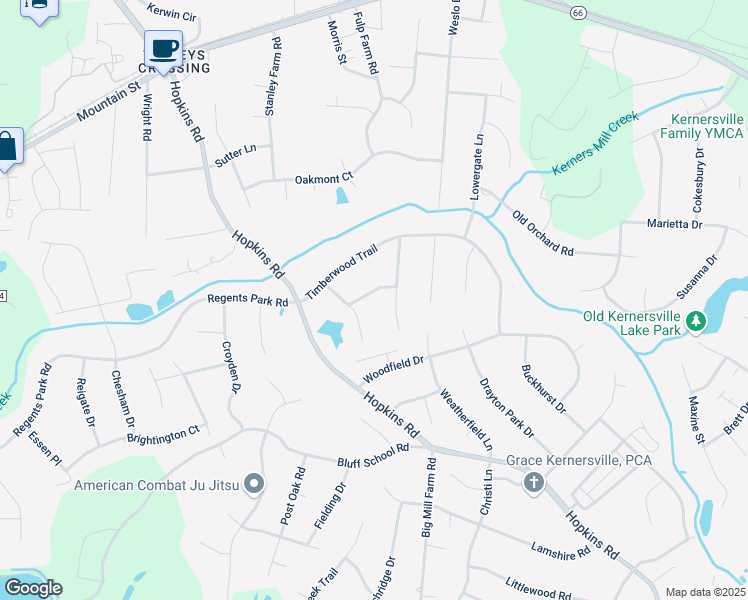 map of restaurants, bars, coffee shops, grocery stores, and more near 5930 Tryon Trail in Kernersville