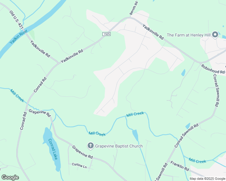 map of restaurants, bars, coffee shops, grocery stores, and more near 2149 Spring Wind Road in Pfafftown
