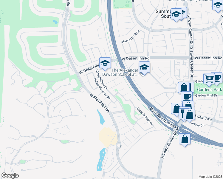map of restaurants, bars, coffee shops, grocery stores, and more near 11141 Evvie Lane in Las Vegas