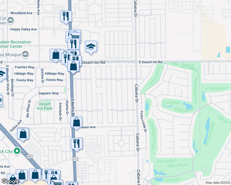 map of restaurants, bars, coffee shops, grocery stores, and more near 3461 Isle Royale Drive in Las Vegas