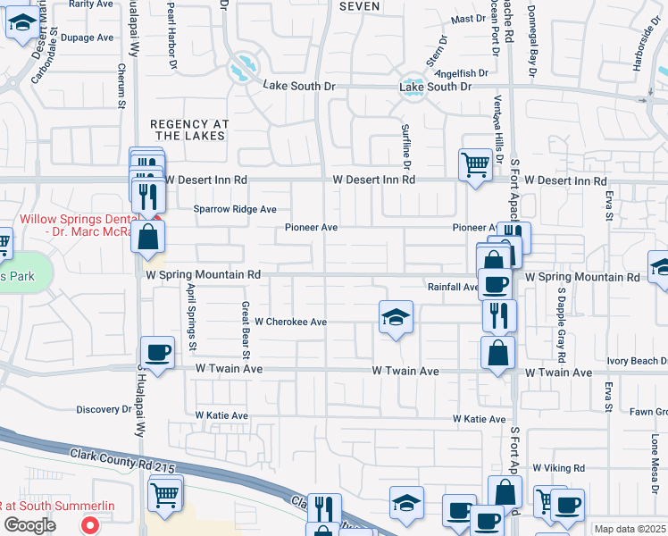 map of restaurants, bars, coffee shops, grocery stores, and more near 9785 Turtle Head Court in Las Vegas