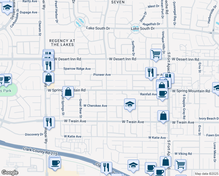 map of restaurants, bars, coffee shops, grocery stores, and more near 9785 Turtle Head Court in Las Vegas