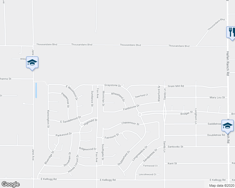 map of restaurants, bars, coffee shops, grocery stores, and more near 5131 Wheatland Drive in Pahrump