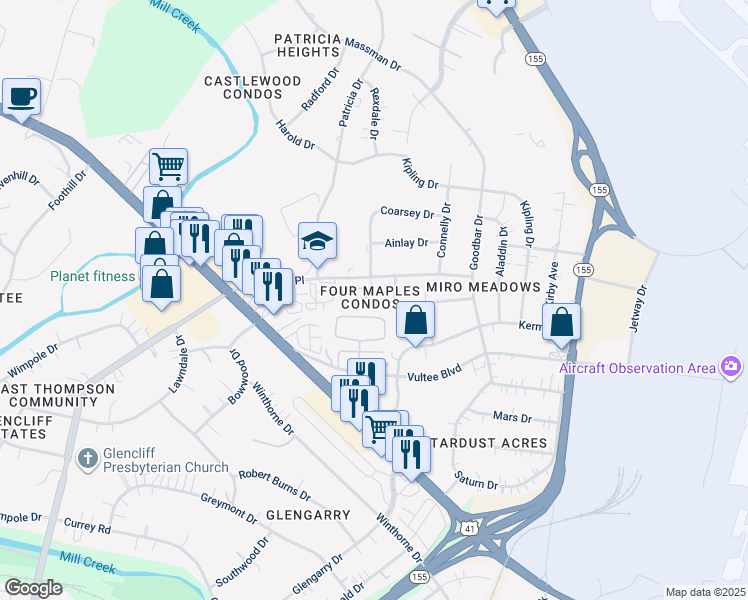 map of restaurants, bars, coffee shops, grocery stores, and more near 944 Coarsey Drive in Nashville