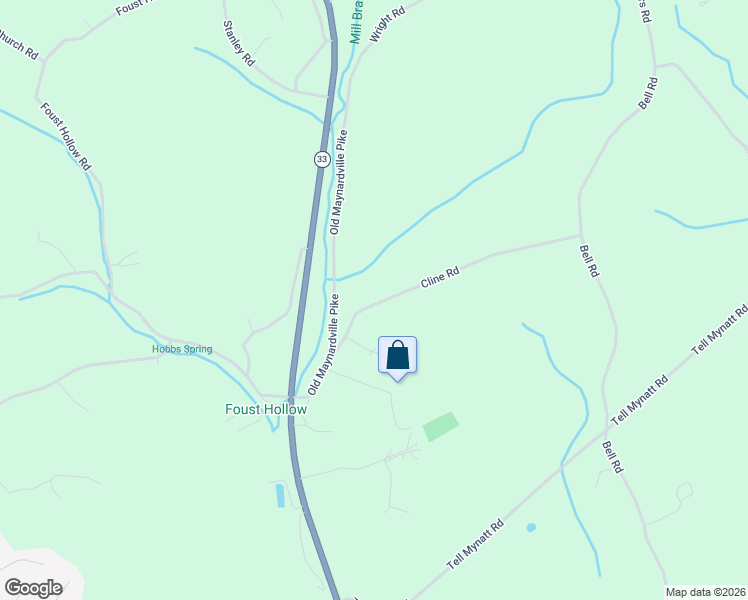 map of restaurants, bars, coffee shops, grocery stores, and more near 6026 Cline Road in Knoxville