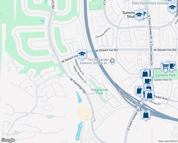 map of restaurants, bars, coffee shops, grocery stores, and more near 11066 Pegasus Drive in Las Vegas