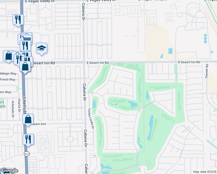 map of restaurants, bars, coffee shops, grocery stores, and more near 5550 Harbor Pointe Avenue in Las Vegas