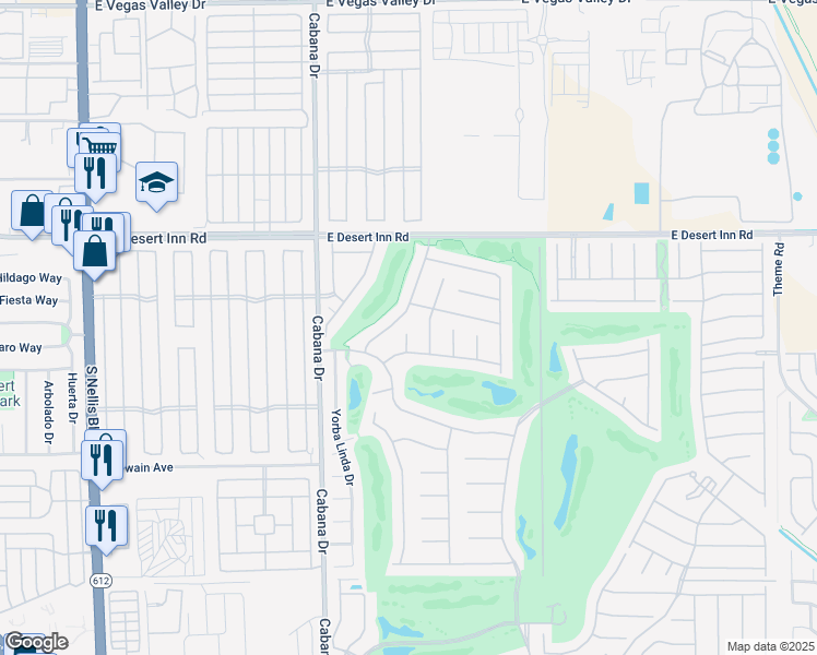map of restaurants, bars, coffee shops, grocery stores, and more near 5550 Harbor Pointe Avenue in Las Vegas