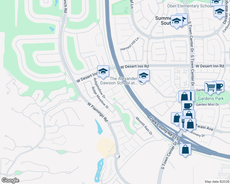 map of restaurants, bars, coffee shops, grocery stores, and more near 11046 Zarod Road in Las Vegas