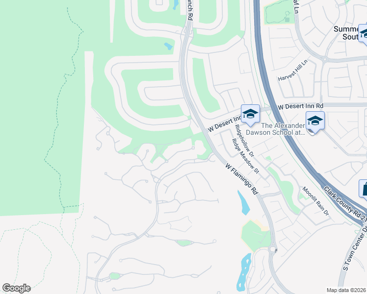 map of restaurants, bars, coffee shops, grocery stores, and more near 14 Promontory Ridge Drive in Las Vegas