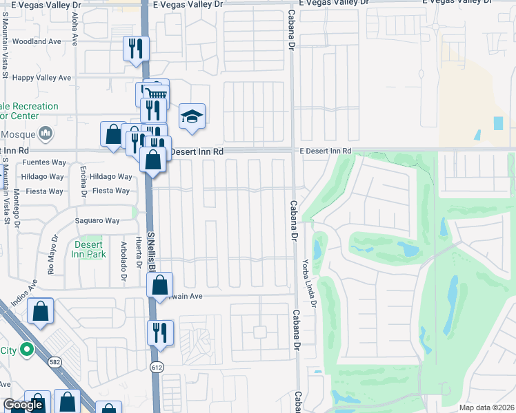 map of restaurants, bars, coffee shops, grocery stores, and more near 3431 Jewel Cave Drive in Las Vegas