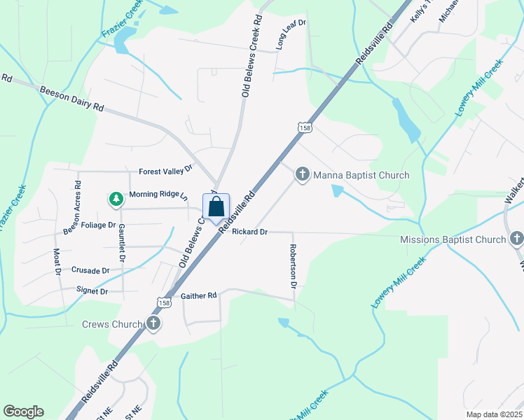 map of restaurants, bars, coffee shops, grocery stores, and more near 4325 Stokesdale Avenue in Winston-Salem