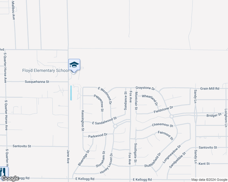map of restaurants, bars, coffee shops, grocery stores, and more near 4841 Graystone Drive in Pahrump