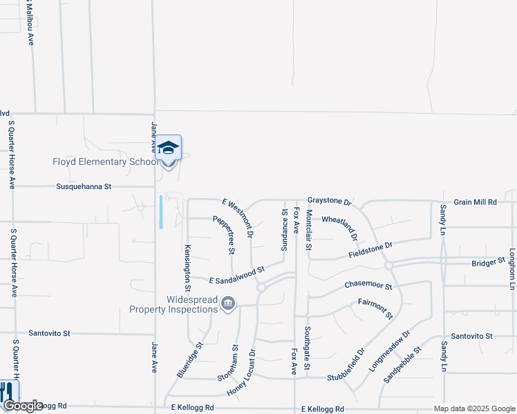 map of restaurants, bars, coffee shops, grocery stores, and more near 4841 Graystone Drive in Pahrump