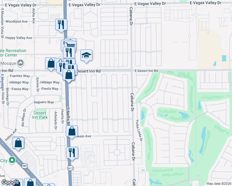 map of restaurants, bars, coffee shops, grocery stores, and more near 3415 Jewel Cave Drive in Las Vegas