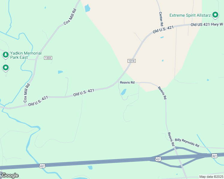 map of restaurants, bars, coffee shops, grocery stores, and more near 2509 Old U.S. 421 in Yadkinville