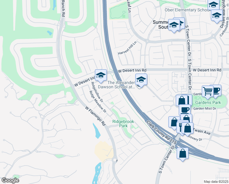 map of restaurants, bars, coffee shops, grocery stores, and more near 11053 Zarod Road in Las Vegas