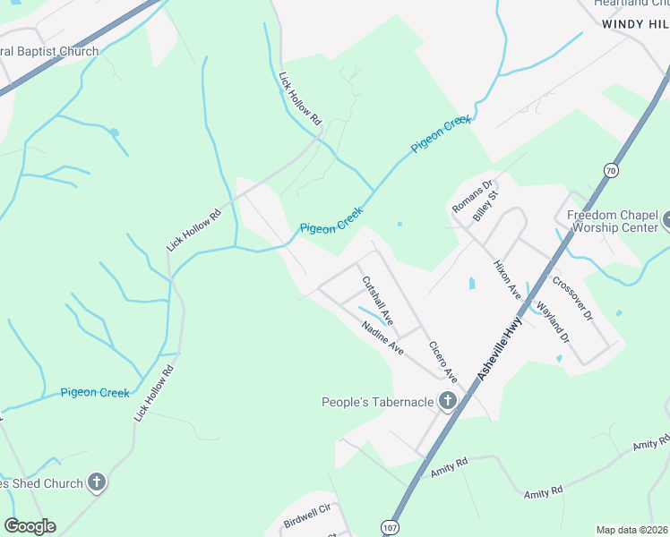 map of restaurants, bars, coffee shops, grocery stores, and more near 120 Decatur Street in Greeneville