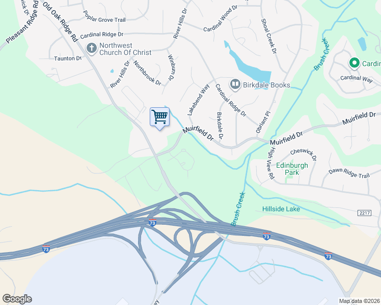 map of restaurants, bars, coffee shops, grocery stores, and more near 3314 Van Allen Circle in Greensboro