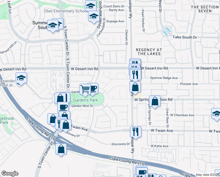 map of restaurants, bars, coffee shops, grocery stores, and more near 10322 Sweet Fennel Drive in Las Vegas