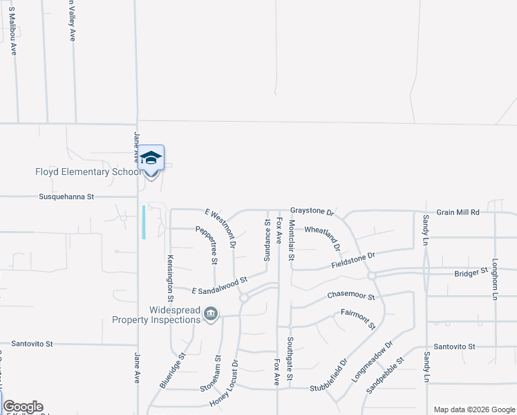 map of restaurants, bars, coffee shops, grocery stores, and more near 4920 Graystone Drive in Pahrump