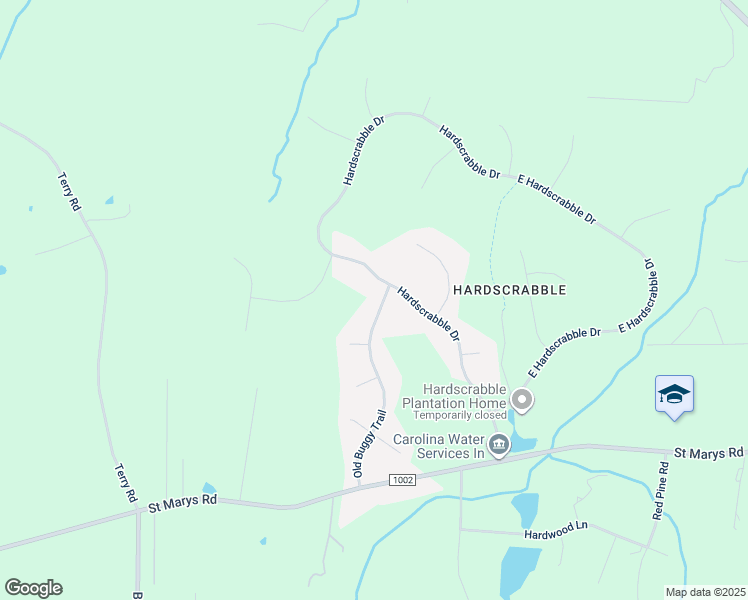 map of restaurants, bars, coffee shops, grocery stores, and more near 108 Old Buggy Trail in Hillsborough