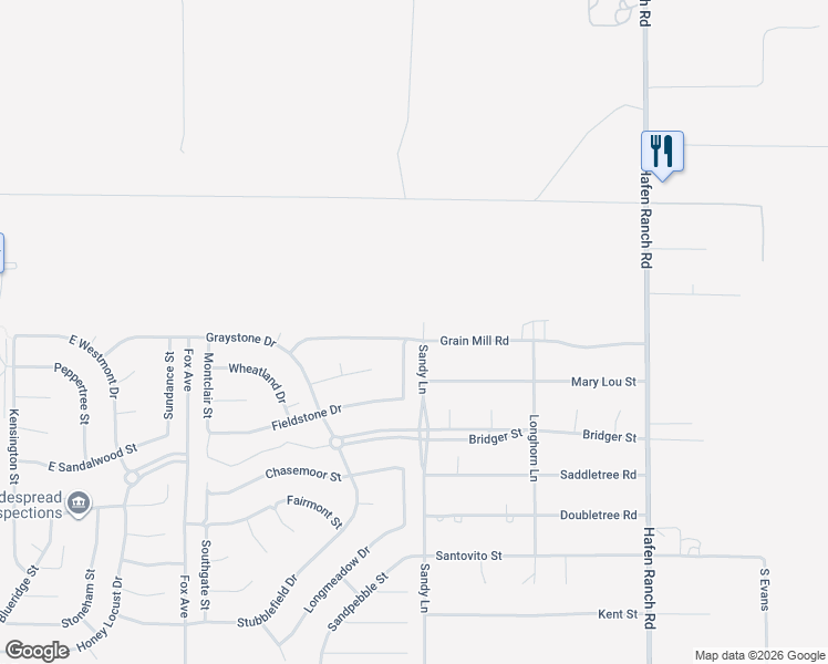 map of restaurants, bars, coffee shops, grocery stores, and more near 5490 Grain Mill Road in Pahrump