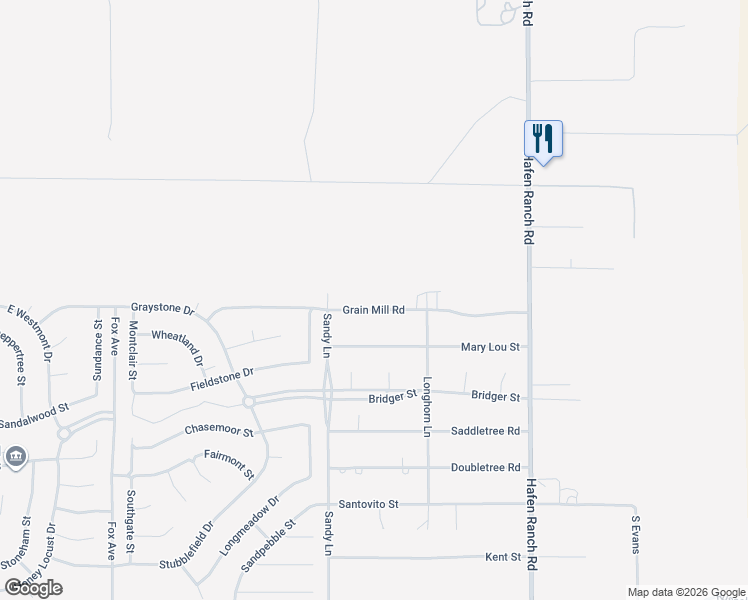 map of restaurants, bars, coffee shops, grocery stores, and more near 5640 Grain Mill Road in Pahrump