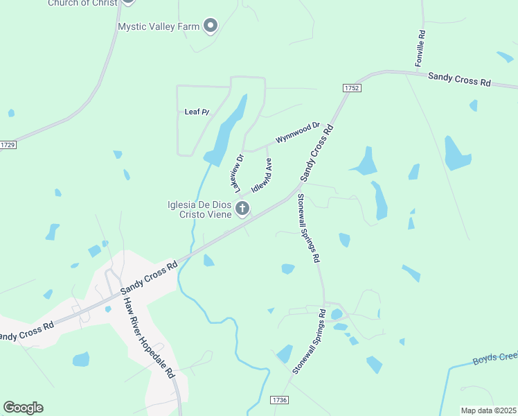map of restaurants, bars, coffee shops, grocery stores, and more near 1516 Sandy Cross Road in Burlington