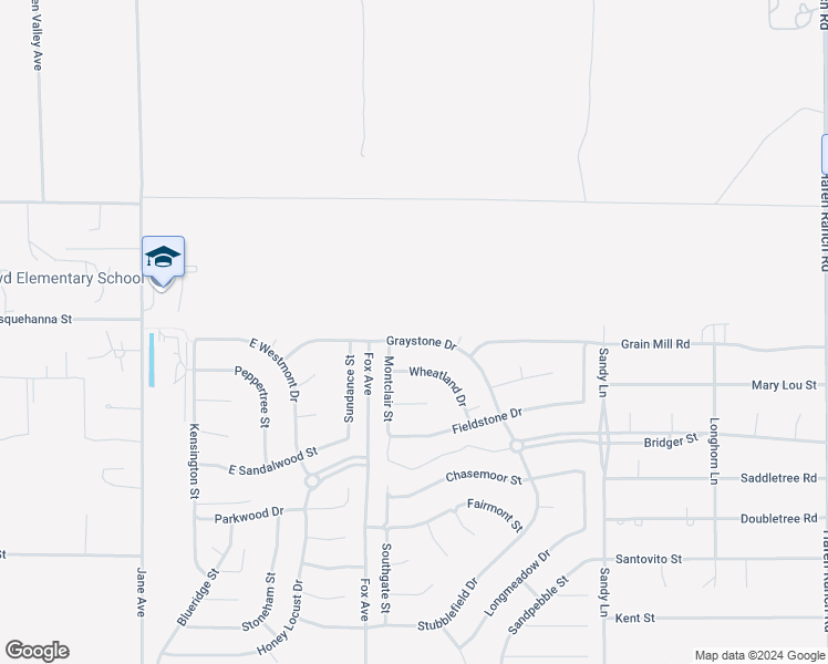 map of restaurants, bars, coffee shops, grocery stores, and more near 5080 Graystone Drive in Pahrump