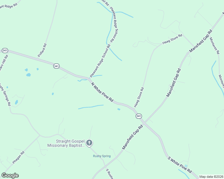 map of restaurants, bars, coffee shops, grocery stores, and more near 214 North White Pine Road in Jefferson