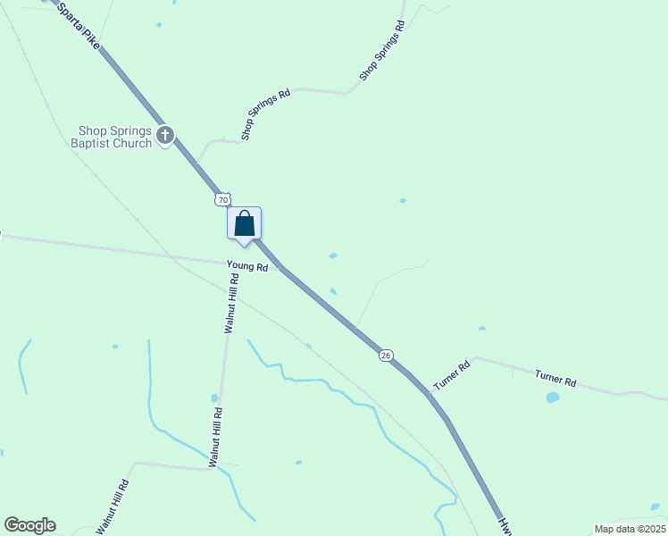 map of restaurants, bars, coffee shops, grocery stores, and more near 3591 Sparta Pike in Watertown