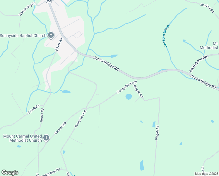 map of restaurants, bars, coffee shops, grocery stores, and more near 925 Sunnyside Loop in Greeneville