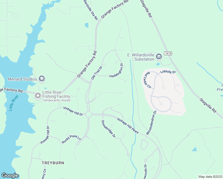 map of restaurants, bars, coffee shops, grocery stores, and more near 21 Covington Lane in Durham
