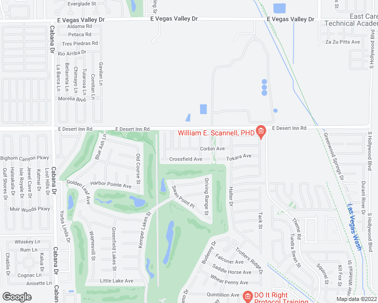 map of restaurants, bars, coffee shops, grocery stores, and more near 5911 Corbin Avenue in Las Vegas