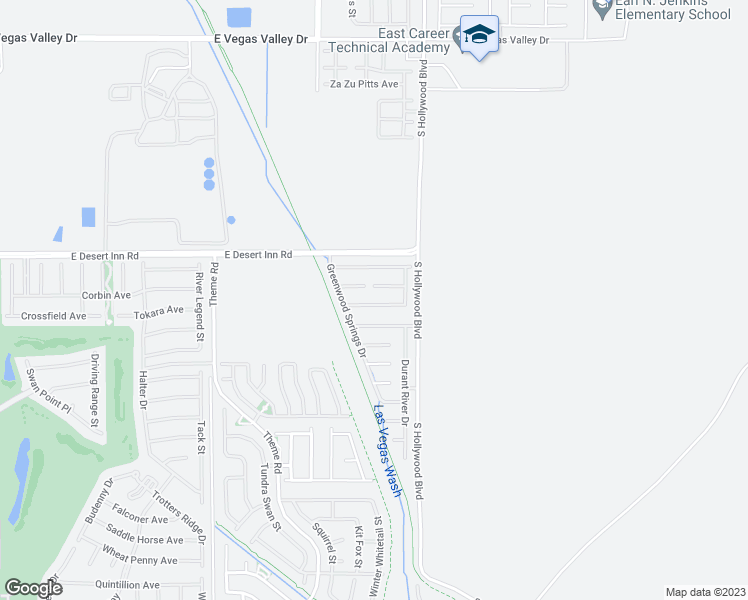 map of restaurants, bars, coffee shops, grocery stores, and more near 6516 Coldwater Bay Drive in Las Vegas