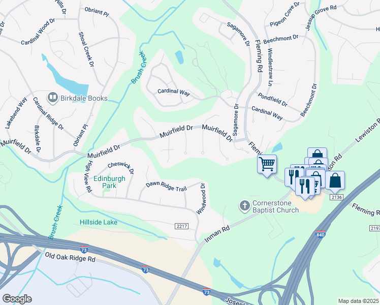 map of restaurants, bars, coffee shops, grocery stores, and more near 3602 Plympton Place in Greensboro