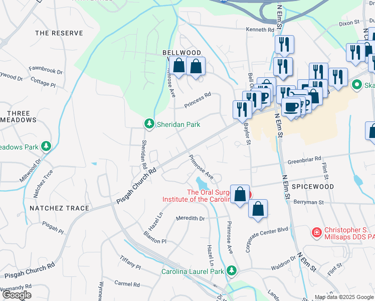 Pisgah Church Rd & Primrose Ave, Greensboro NC Walk Score