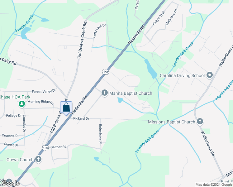 map of restaurants, bars, coffee shops, grocery stores, and more near 132 Stanley Avenue in Winston-Salem