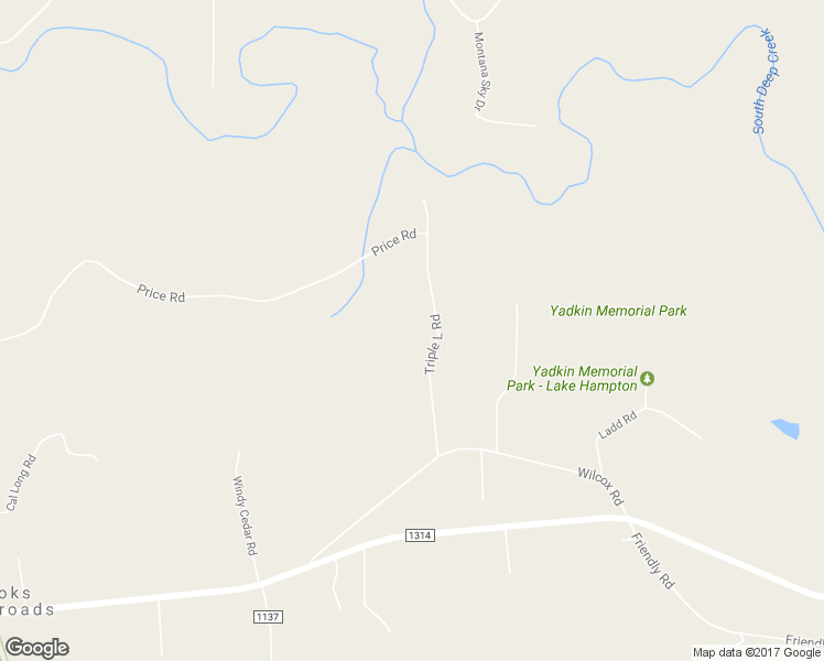 map of restaurants, bars, coffee shops, grocery stores, and more near 1241 Triple L Road in Yadkinville