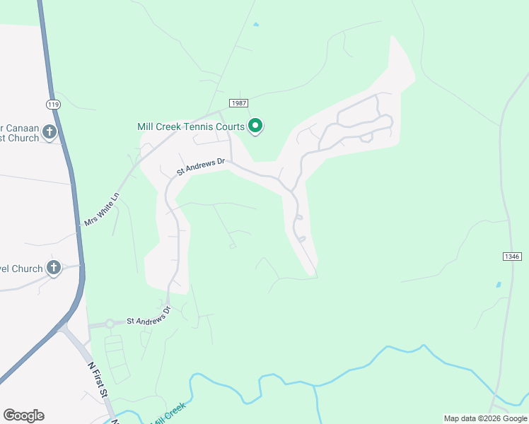 map of restaurants, bars, coffee shops, grocery stores, and more near 315 Pebble Beach Drive in Mebane