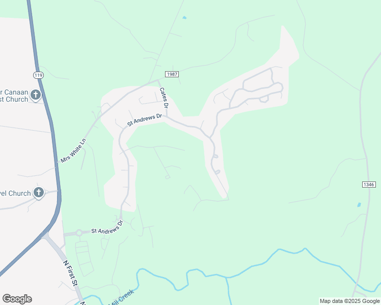 map of restaurants, bars, coffee shops, grocery stores, and more near 315 Pebble Beach Drive in Mebane
