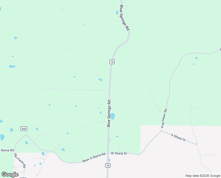 map of restaurants, bars, coffee shops, grocery stores, and more near 17378 Blue Springs Road in Fayetteville