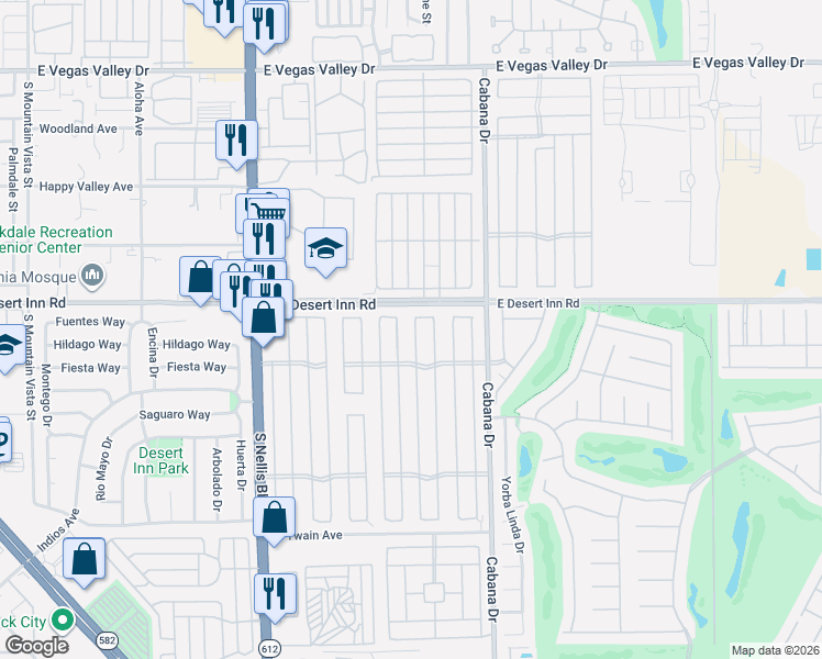 map of restaurants, bars, coffee shops, grocery stores, and more near 3325 Isle Royale Drive in Las Vegas