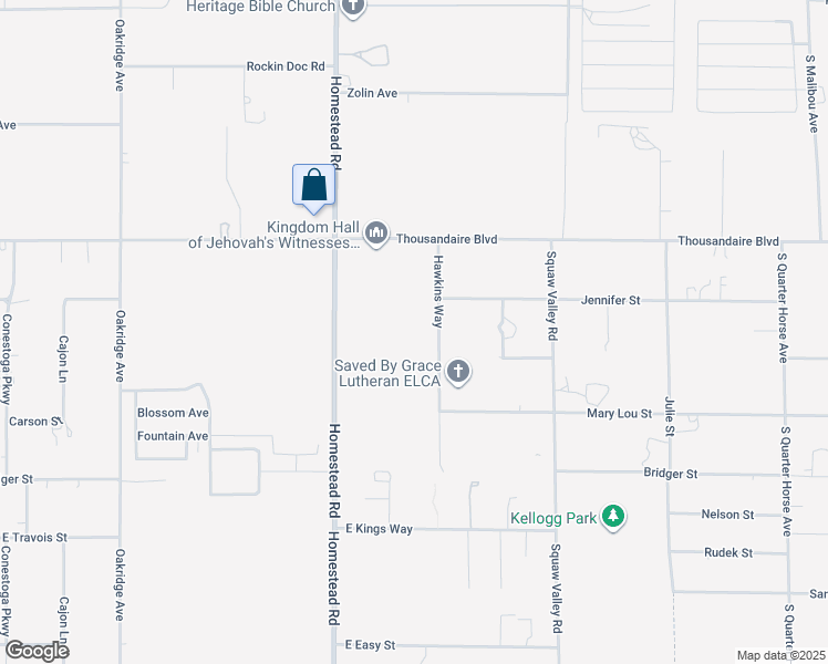 map of restaurants, bars, coffee shops, grocery stores, and more near 6210 Hawkins Way in Pahrump